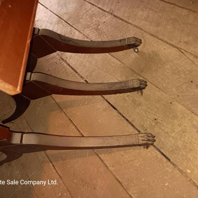 Antique Craddock furniture drop leaf table with 4 chairs