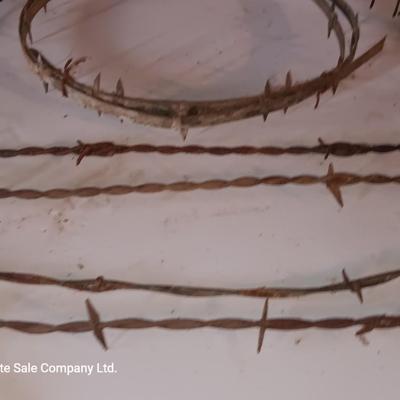 Several strands of antique barbed wire