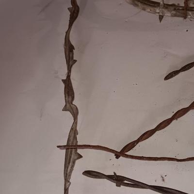 Several strands of antique barbed wire
