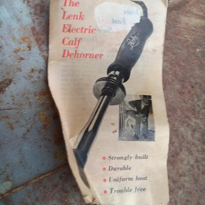 Lenk Electric calf dehorner and horn clips