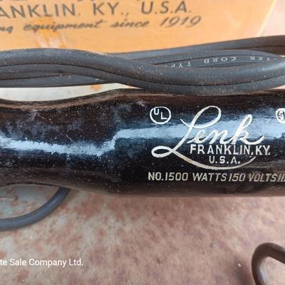 Lenk Electric calf dehorner and vintage crown weaning ring