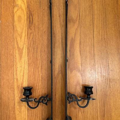 Wilton Wrought Iron Candle Sconces