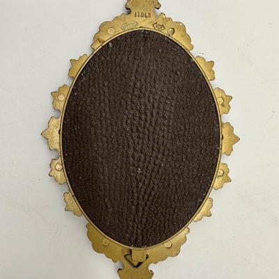 Vintage Brass Floral Frame Made in Italy.