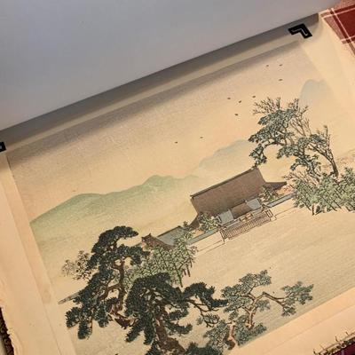 1800s Japanese Wood Block Art Folio - Over 50 Prints