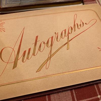 Antique Late 1800's Autograph Albums + Early Song Book