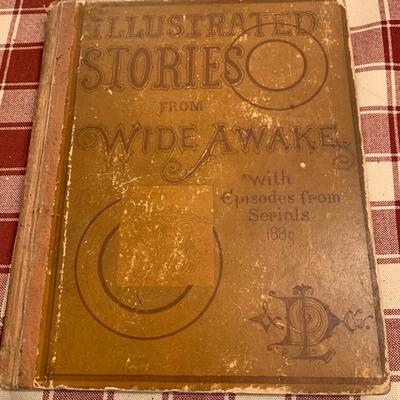 c1884 Wide Awake Illustrated Stories Antique Book