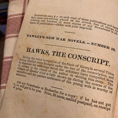 c.1865 Lincoln Assassination John Wilkes Booth by Dion Haco T. R. Dawley Authentic Dime Novel