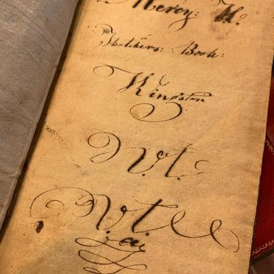 Lot of 7 Antique Books c. 1800s
