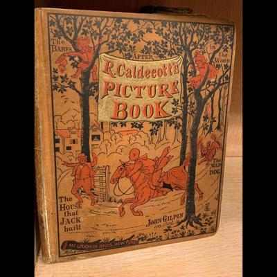 R. Caldecott Picture Book John Gilman House Jack Built Mad Dog Babes In Woods