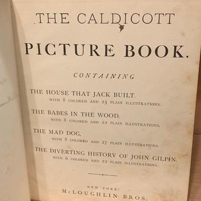R. Caldecott Picture Book John Gilman House Jack Built Mad Dog Babes In Woods