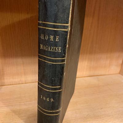 c.1869 Home Magazine Bound Version Antique Victorian Fashion Book