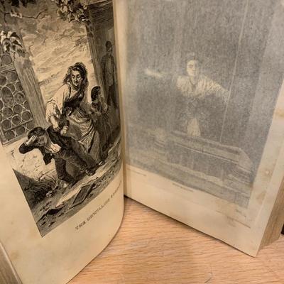 c.1869 Home Magazine Bound Version Antique Victorian Fashion Book