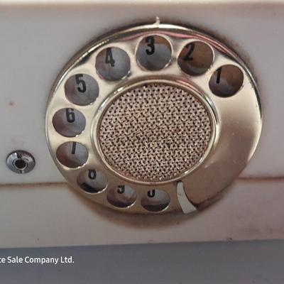 Sterling & Nobel wall clock - Audition telephone radio = and a Brownie Junior six - 16 camera