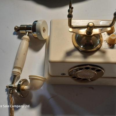 Sterling & Nobel wall clock - Audition telephone radio = and a Brownie Junior six - 16 camera