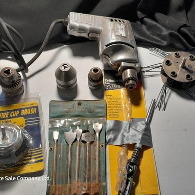 Thor speed drill with an assortment of bits Model 20