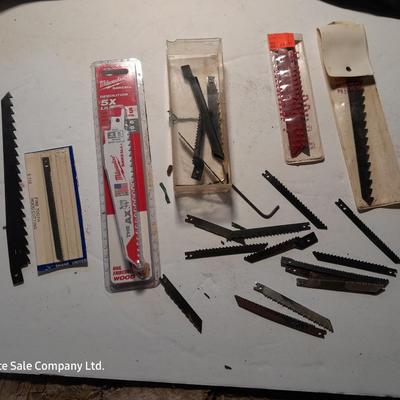 Assortment of saw blades - Jig saw and saws all some new in the package