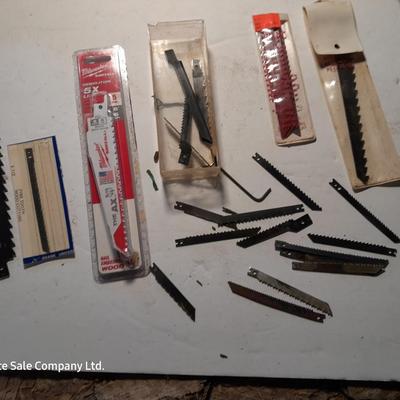 Assortment of saw blades - Jig saw and saws all some new in the package