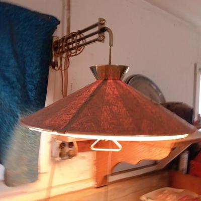 Mid Century Modern wall mount light with adjustable arm - UFO lamp