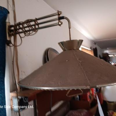 Mid Century Modern wall mount light with adjustable arm - UFO lamp