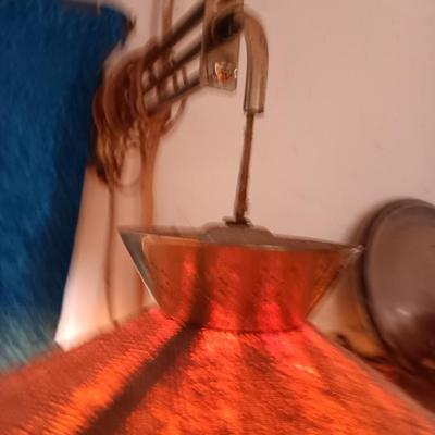 Mid Century Modern wall mount light with adjustable arm - UFO lamp