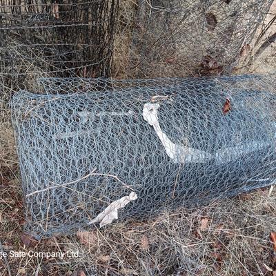 Partial Rolls of wire fencing - chicken wire - field fence