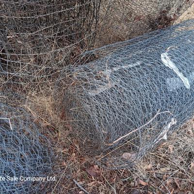 Partial Rolls of wire fencing - chicken wire - field fence