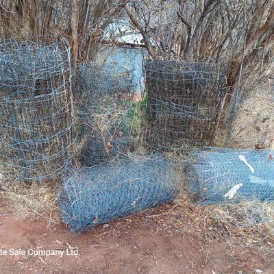 Partial Rolls of wire fencing - chicken wire - field fence