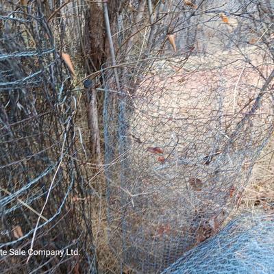 Partial Rolls of wire fencing - chicken wire - field fence