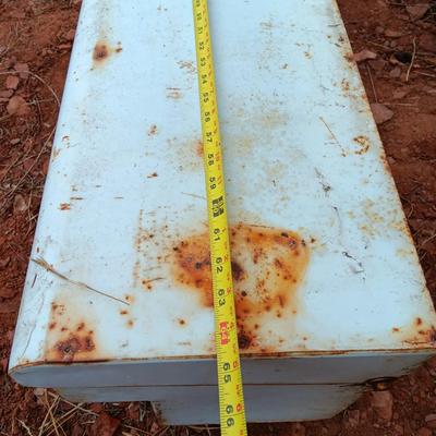 Three metal truck mount toolboxes Delta