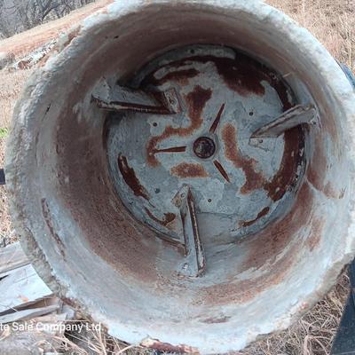 Two electric cement mixers