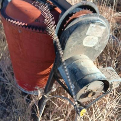 Two electric cement mixers