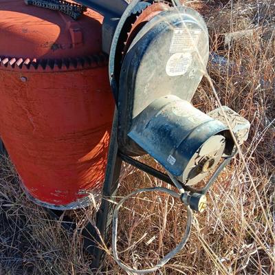 Two electric cement mixers