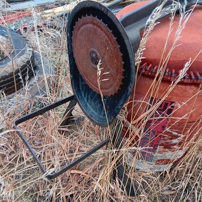 Two electric cement mixers