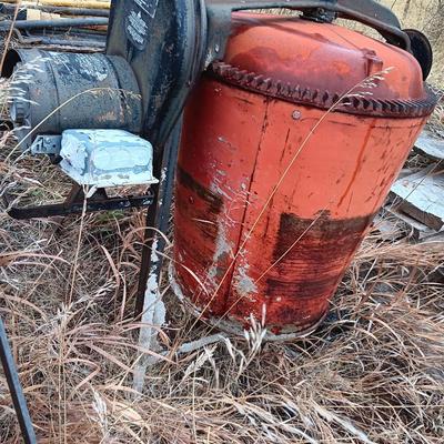Two electric cement mixers