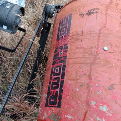 Two electric cement mixers
