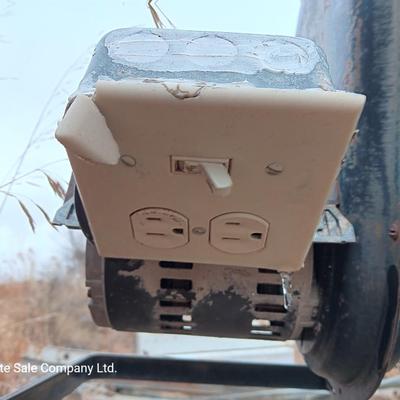 Two electric cement mixers