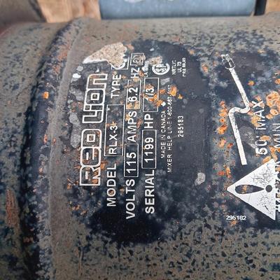 Two electric cement mixers