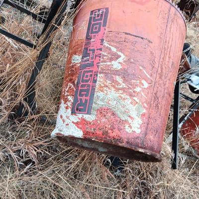 Two electric cement mixers