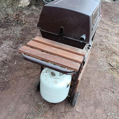 Nice Turco electronic ignition Electro light grill with propane tank, cover and lava rock