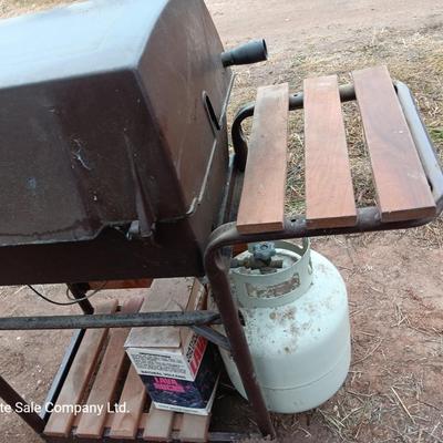 Nice Turco electronic ignition Electro light grill with propane tank, cover and lava rock