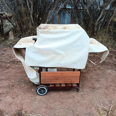 Nice Turco electronic ignition Electro light grill with propane tank, cover and lava rock