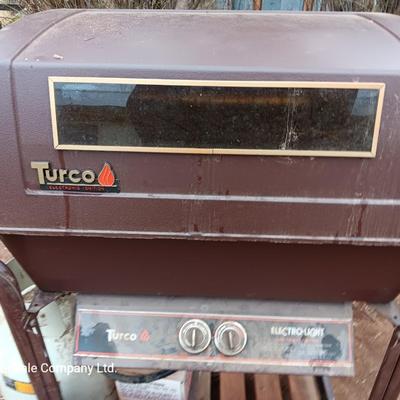 Nice Turco electronic ignition Electro light grill with propane tank, cover and lava rock