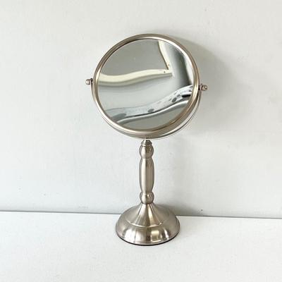 Double Sided Satin Nickel Vanity Mirror
