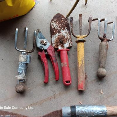 Gardening tools and fertilizer - the claw and other hand tools