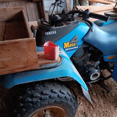 1986 Running Yamaha four-wheeler Moto 4 oil cooled 350cc