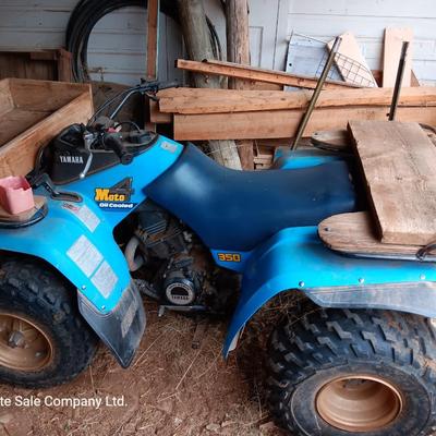 1986 Running Yamaha four-wheeler Moto 4 oil cooled 350cc