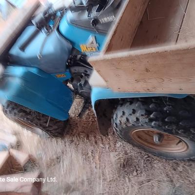 1986 Running Yamaha four-wheeler Moto 4 oil cooled 350cc