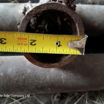 9 pieces of long Steel pipe - 2.5"