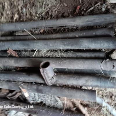 9 pieces of long Steel pipe - 2.5"
