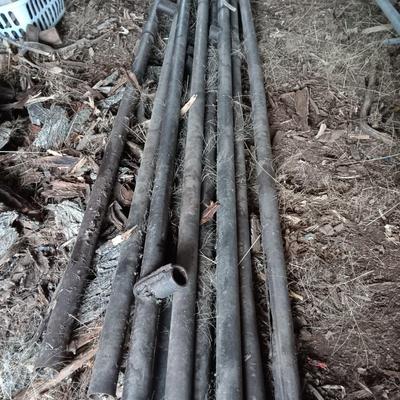 9 pieces of long Steel pipe - 2.5"